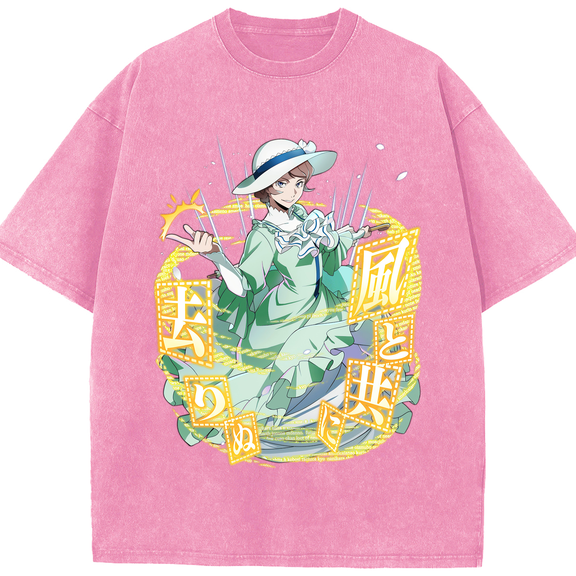 （画像用） 文豪ストレイドッグス Bungo Stray Dogs 綿100% ヴィンテージ風 半袖Tシャツ（フロントプリント）